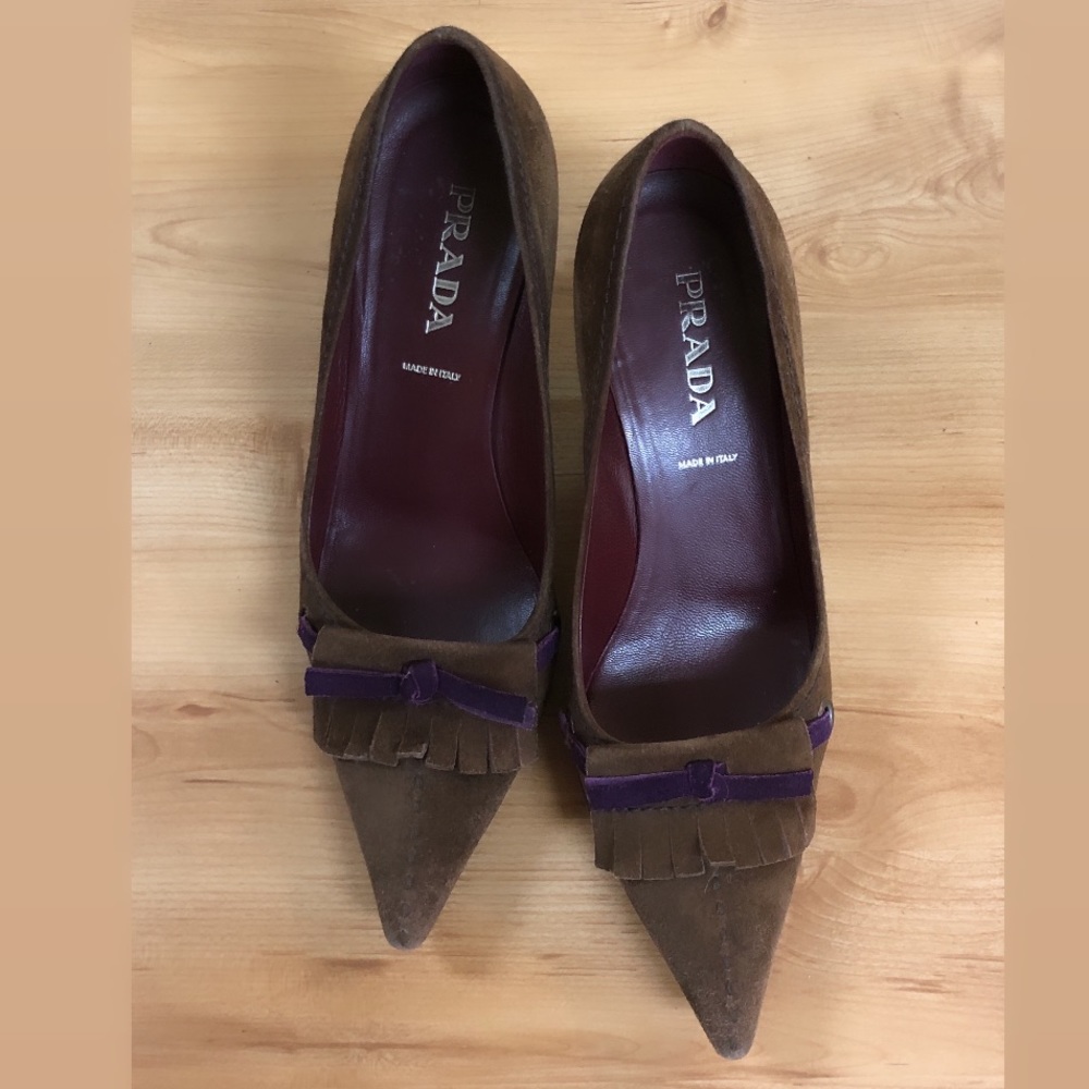 Prada Suede Heels